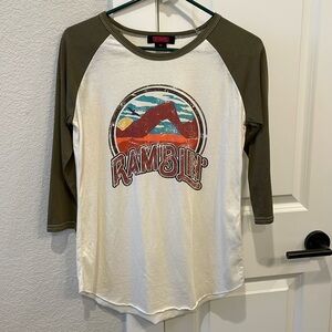 Rock & Roll 3/4 sleeve t shirt